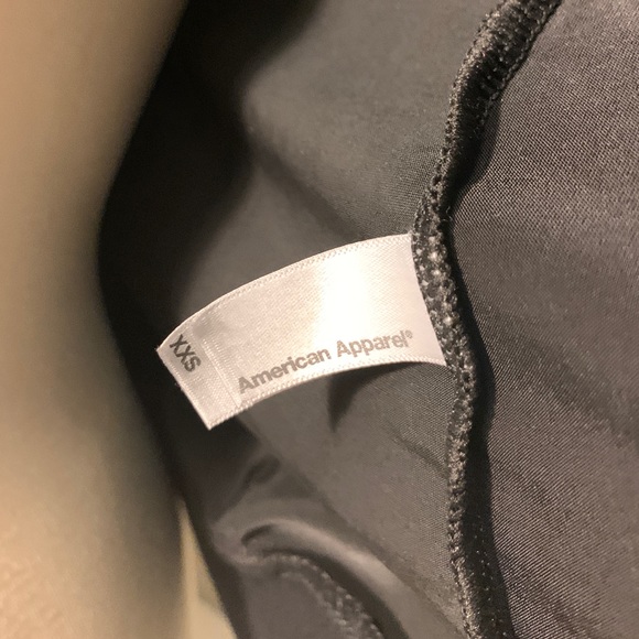 American Apparel Faux Leather bomber-style hoodie - Picture 4 of 5